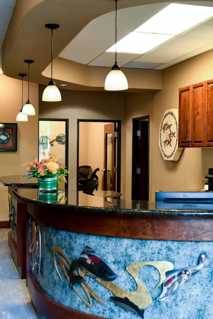 Office interior of a Eugene, Or Dental Clinic